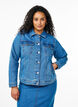 Denim-Jacke aus elastischer Baumwollmischung, Blau, Model image number 0