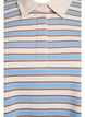 Poloshirt mit Streifen und kurzen Ärmeln, Blau, Packshot image number 2