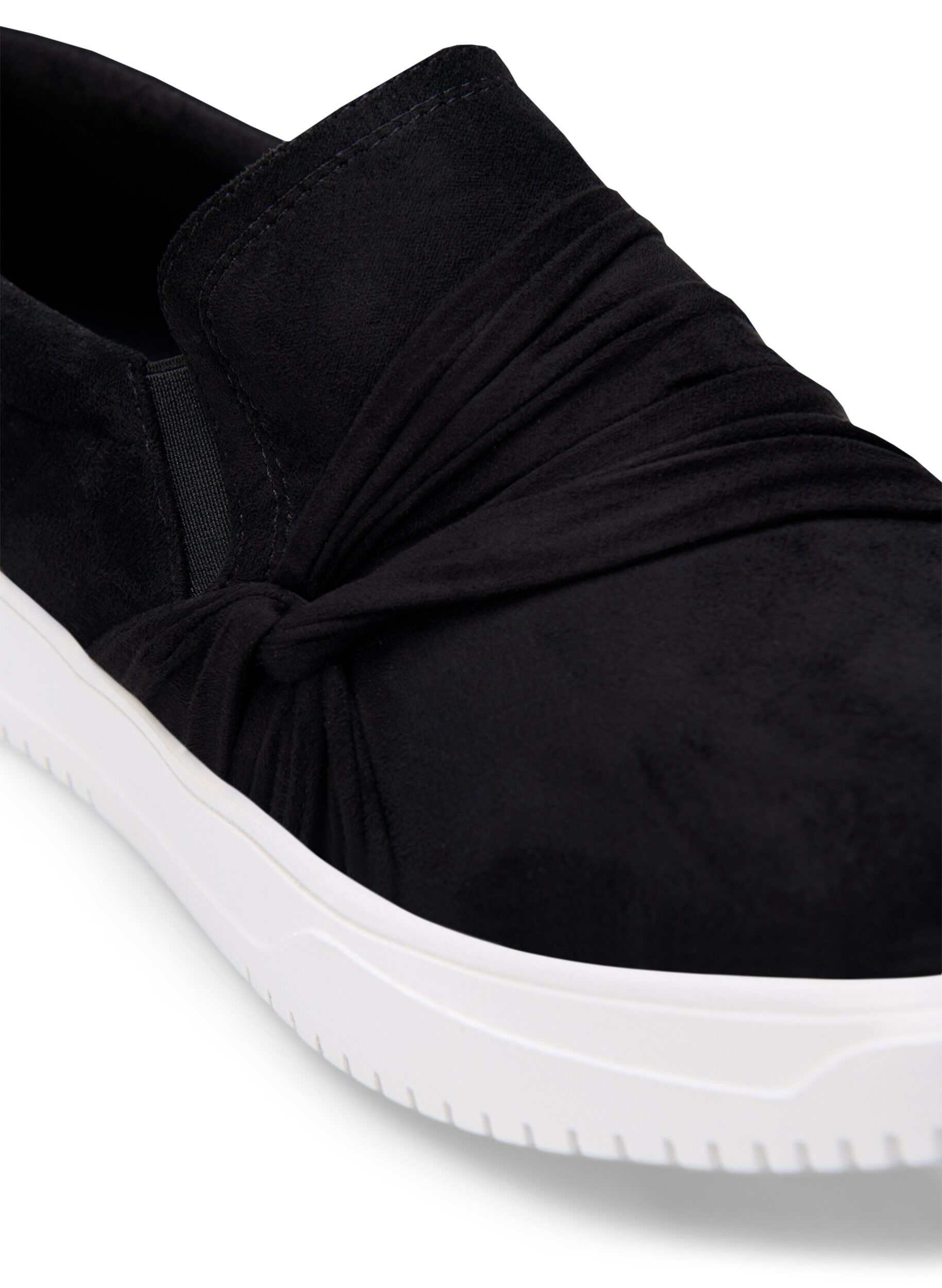 Zizzi Extra-Weite - Slip-On mit Knotendetail, Schwarz, Packshot image number 3