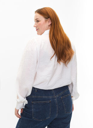 Langarmshirt aus TENCEL™ Modal, Bright White, Model image number 1