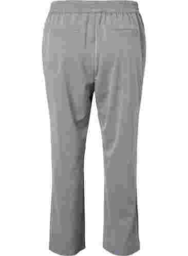 Graue melierte Hose mit elastischem Bund, Medium Grey Melange, Packshot image number 1