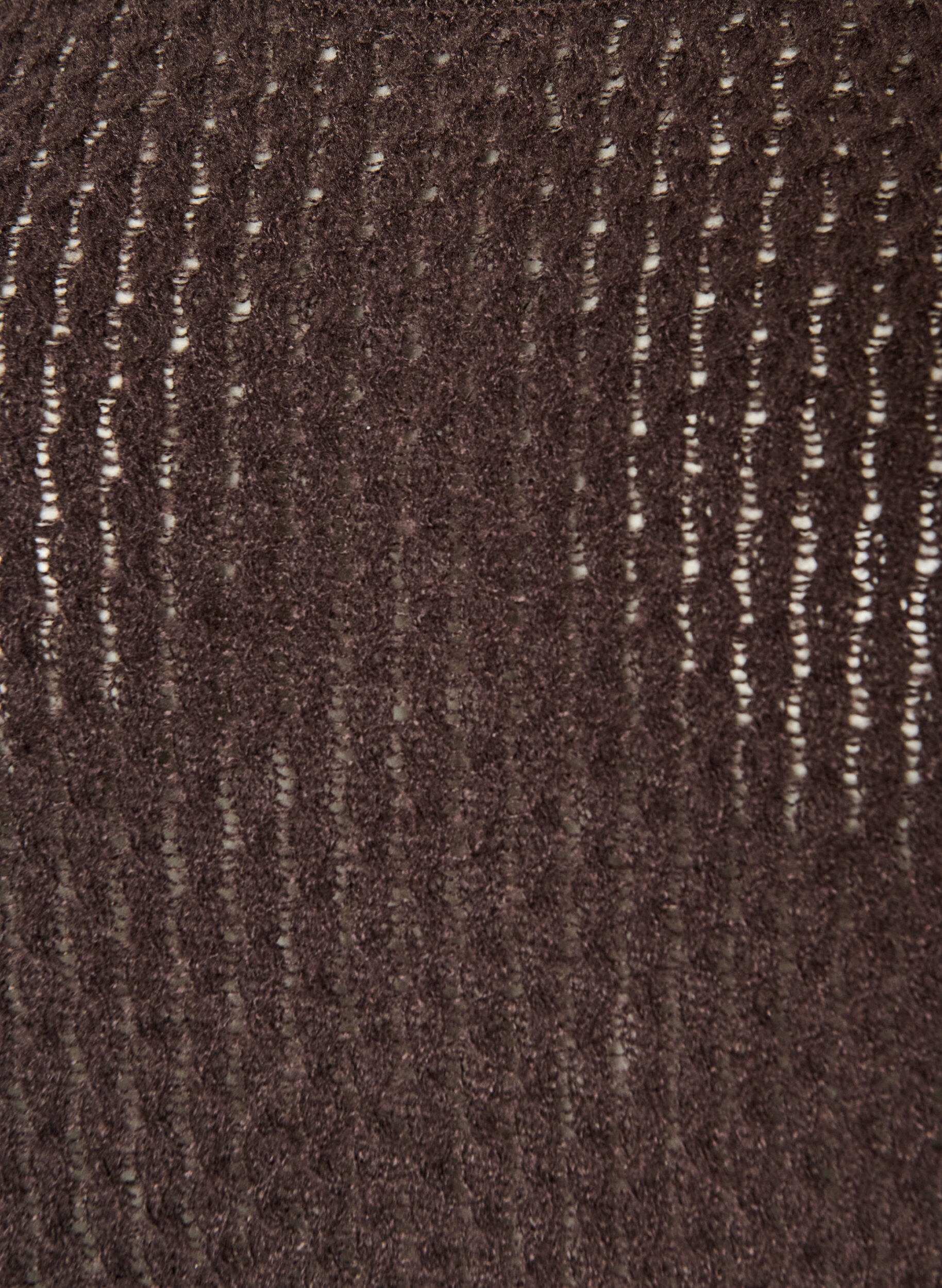 ZizziStrickbluse mit strukturiertem Lochmuster, Braun, Packshot image number 2