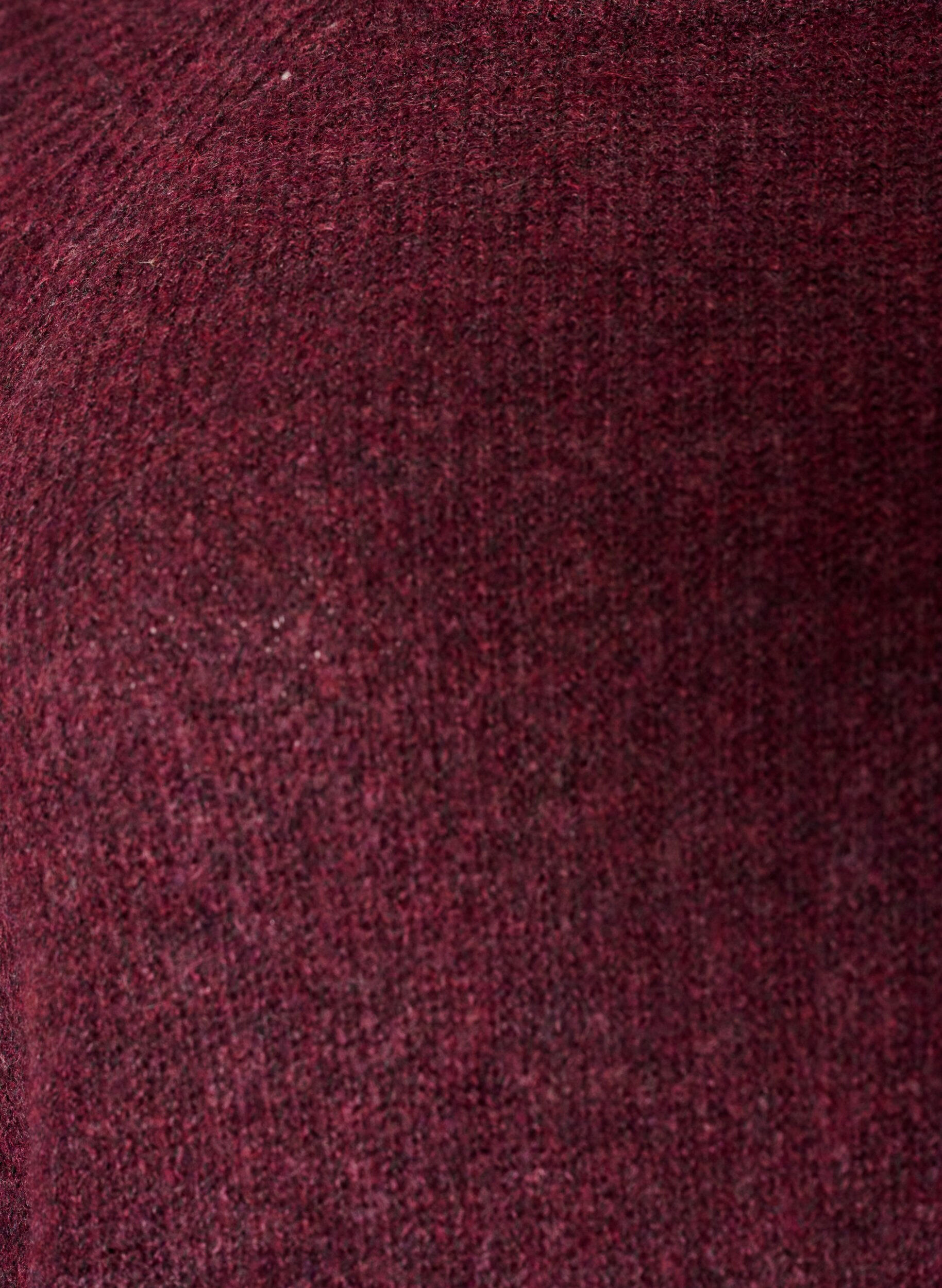 ZizziRipppullover mit 3/4-&Auml;rmeln, Rot, Packshot image number 2