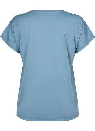 Kurzärmeliges Trainings-T-Shirt, Smoke Blue, Packshot image number 1