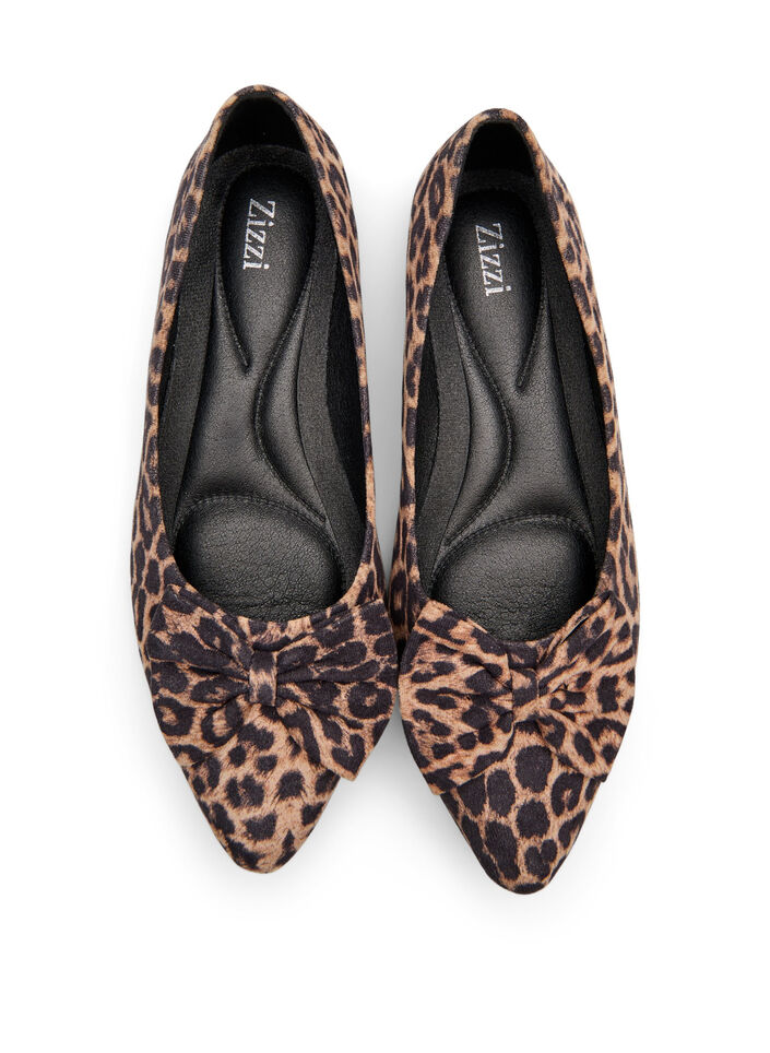 Extra-Weite - Ballerina-Pumps mit Schleife, Braun, Packshot image number 2