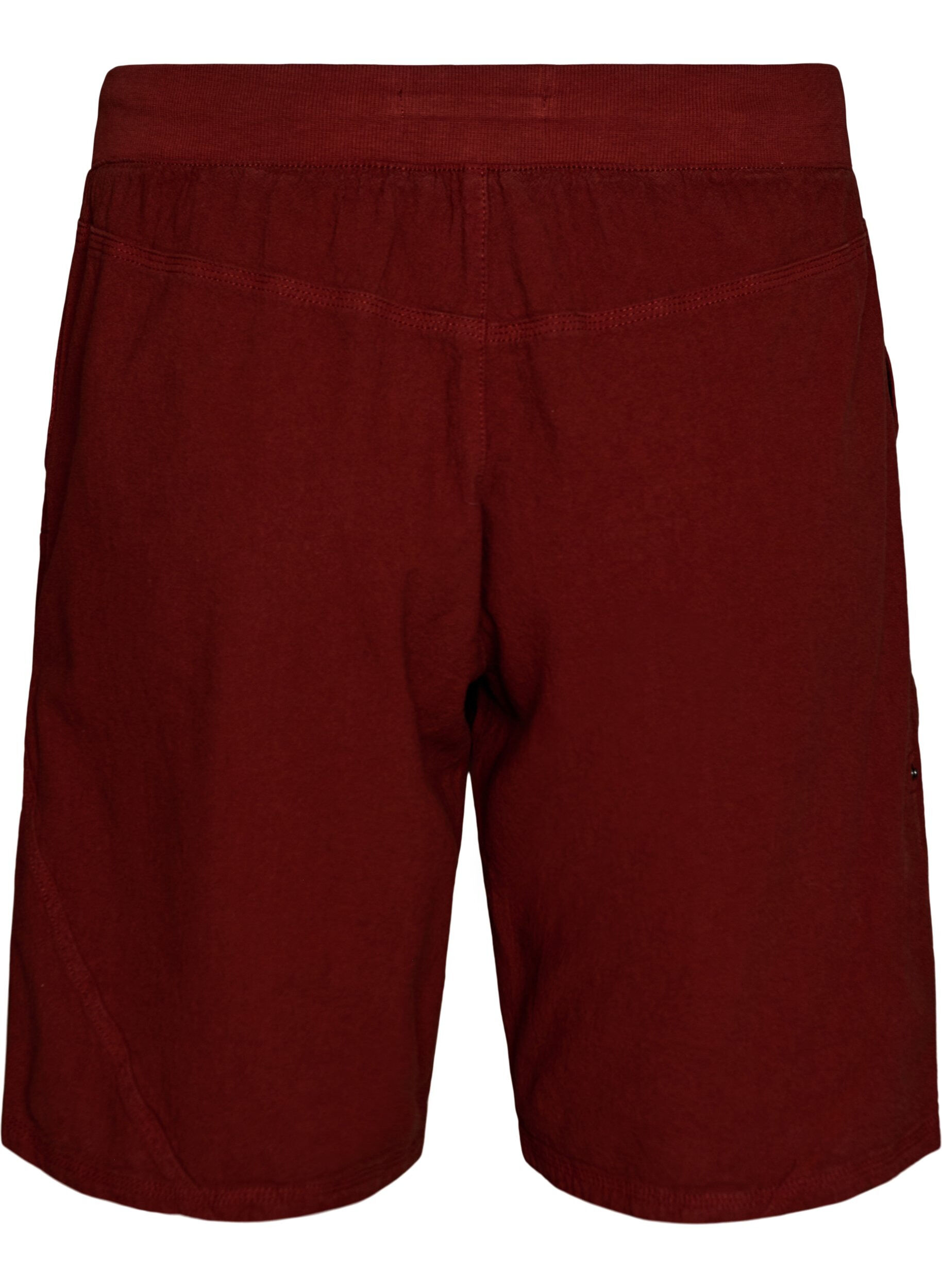 Zizzi Lockere Shorts aus Baumwolle mit Taschen, Rot, Packshot image number 1