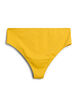 Brazilian Bikini-Slip mit normaler Taille, Gelb, Packshot image number 1