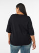 Strickjacke mit Herzkn&ouml;pfen und kurzen &Auml;rmeln, Schwarz, Model image number 2