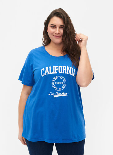 FLASH - T-Shirt mit Motiv, Strong Blue, Model image number 0