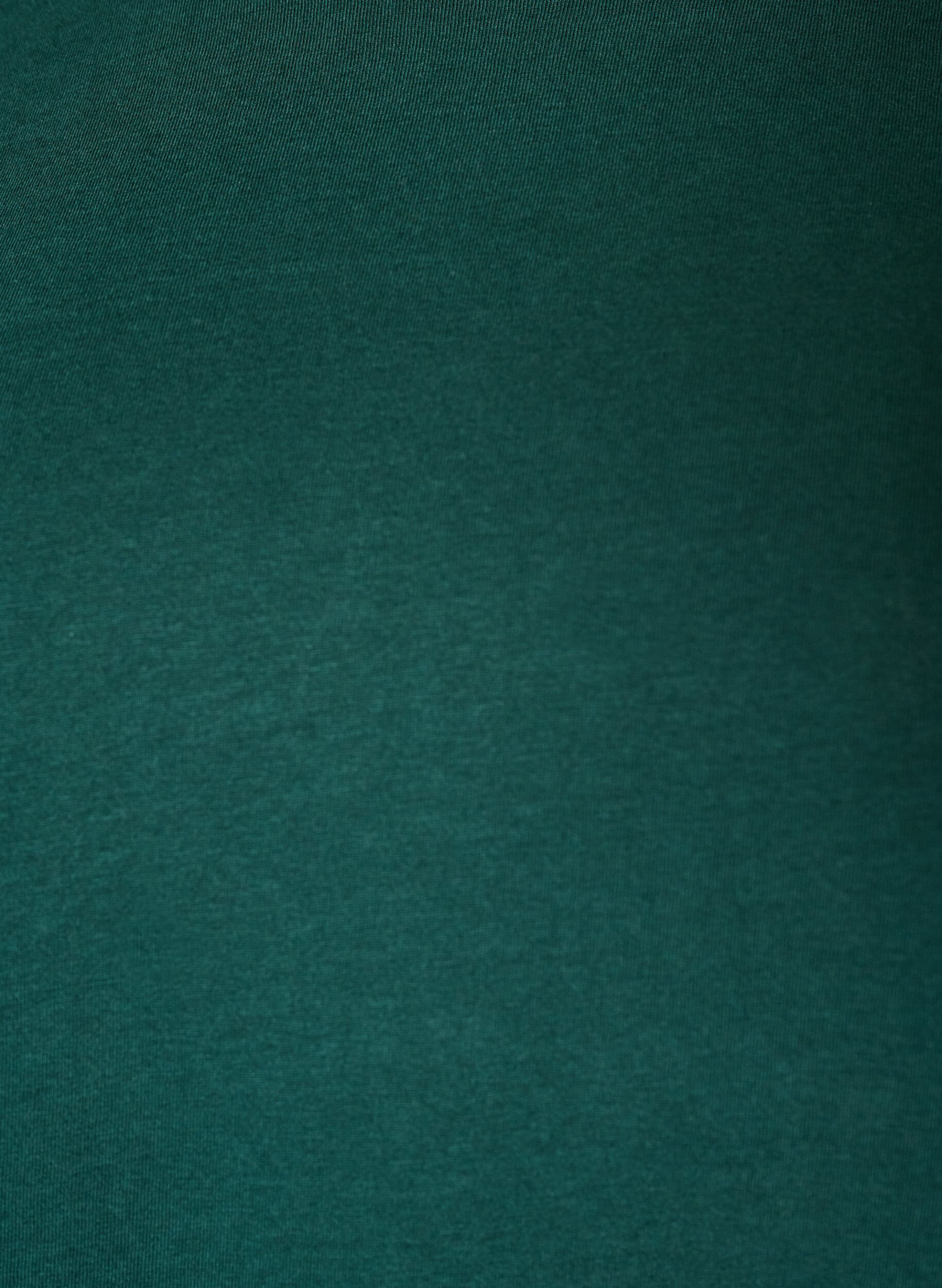 ZizziT-Shirt mit asymmetrischem Spitzensaum, Gr&uuml;n, Packshot image number 2