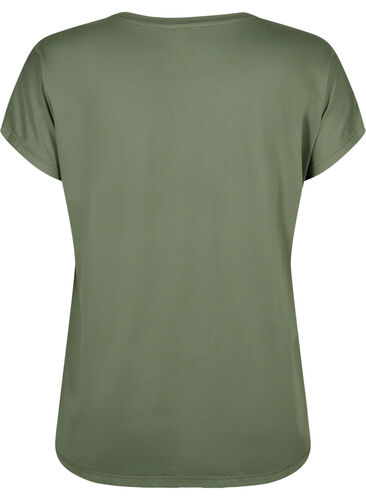 Kurzärmeliges Trainings-T-Shirt, Thyme, Packshot image number 1