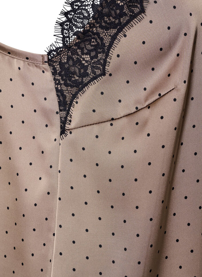 Tr&auml;gertop mit Spitze und asymmetrischem Saum, Beige, Packshot image number 3