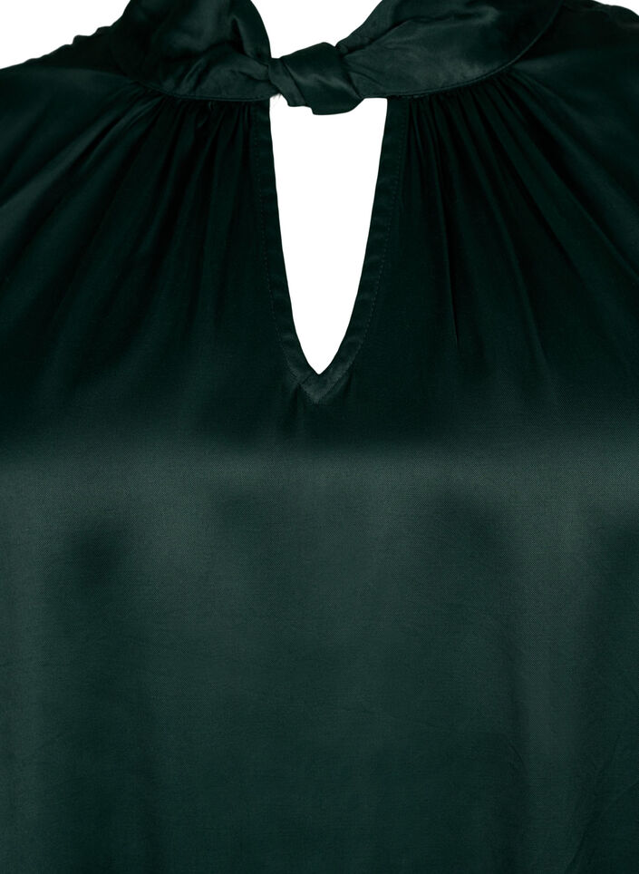 Ärmelloses Top aus Viskose mit Detail, Scarab, Packshot image number 2