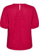 Bluse mit Struktur und kurzen &Auml;rmeln, Pink, Packshot image number 1
