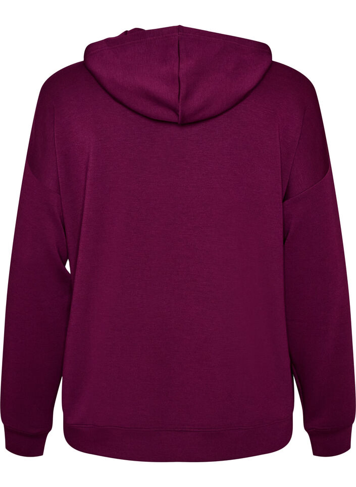 Hoodie aus Jersey, Lila, Packshot image number 1