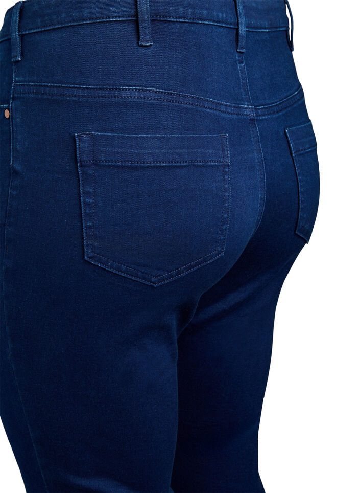 Amy Caprijeans mit hohem Taille und Super Slim Fit, Blau, Packshot image number 3