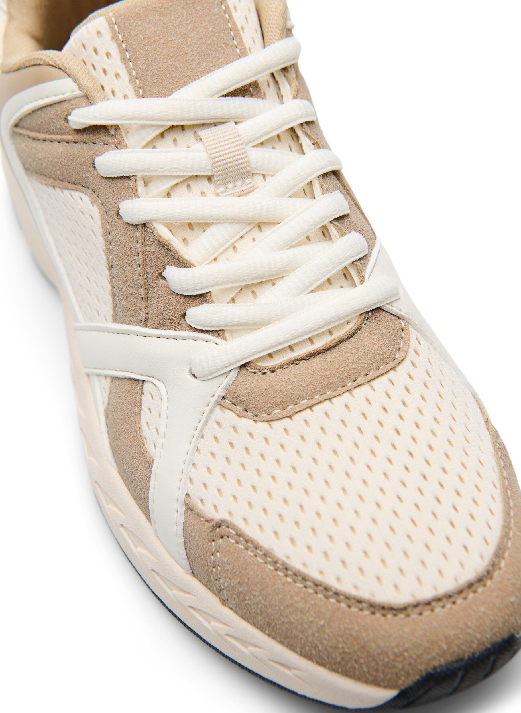 Zizzi Sportliche Sneakers mit Mesh, Beige, Packshot image number 3