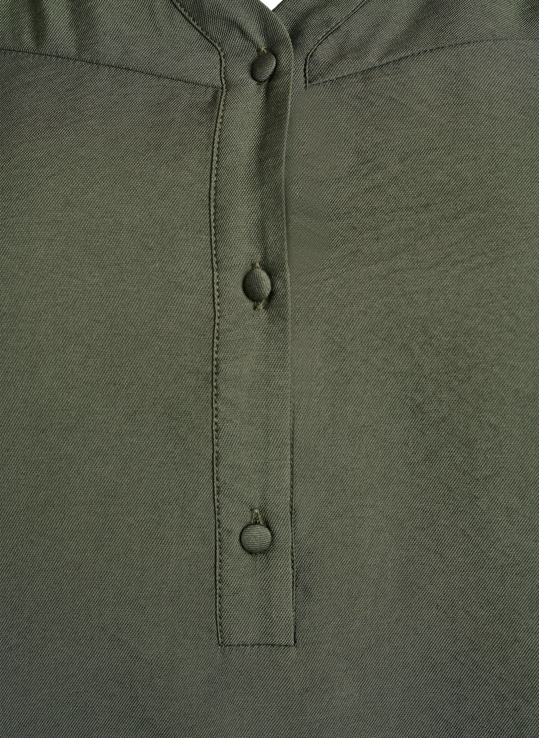 Zizzi Bluse aus Viskose mit Smock und gerafften Details, Gr&uuml;n, Packshot image number 2