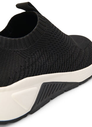 Weit geschnittener Slip-On-Sneaker, Black, Packshot image number 4