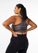 Sport-BH mit Racerback und Leopardenmuster, Braun, Model image number 2