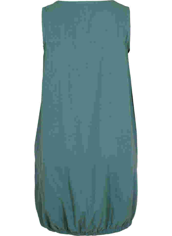 Ärmelloses Kleid aus Baumwolle, Sea Pine, Packshot image number 1