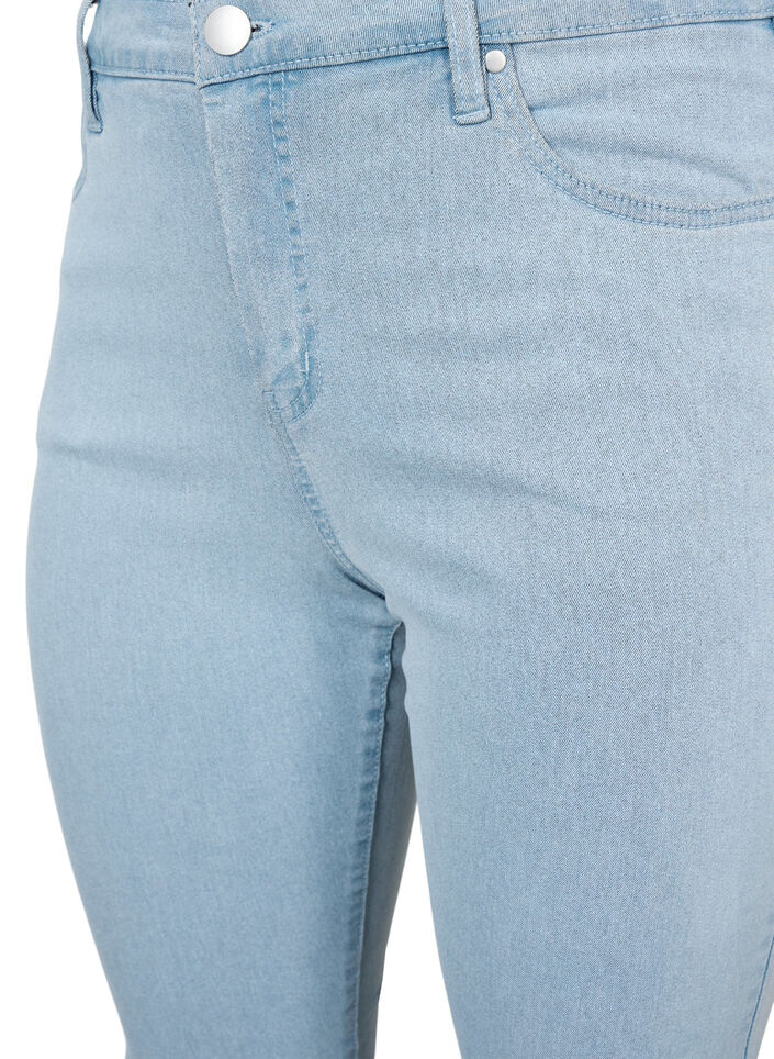Hochtaillierte Super Slim Amy Jeans, Blau, Packshot image number 3