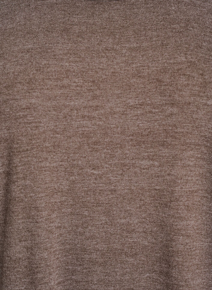 FLASH – Bluse aus Jersey mit 3/4-Ärmeln, Braun, Packshot image number 2