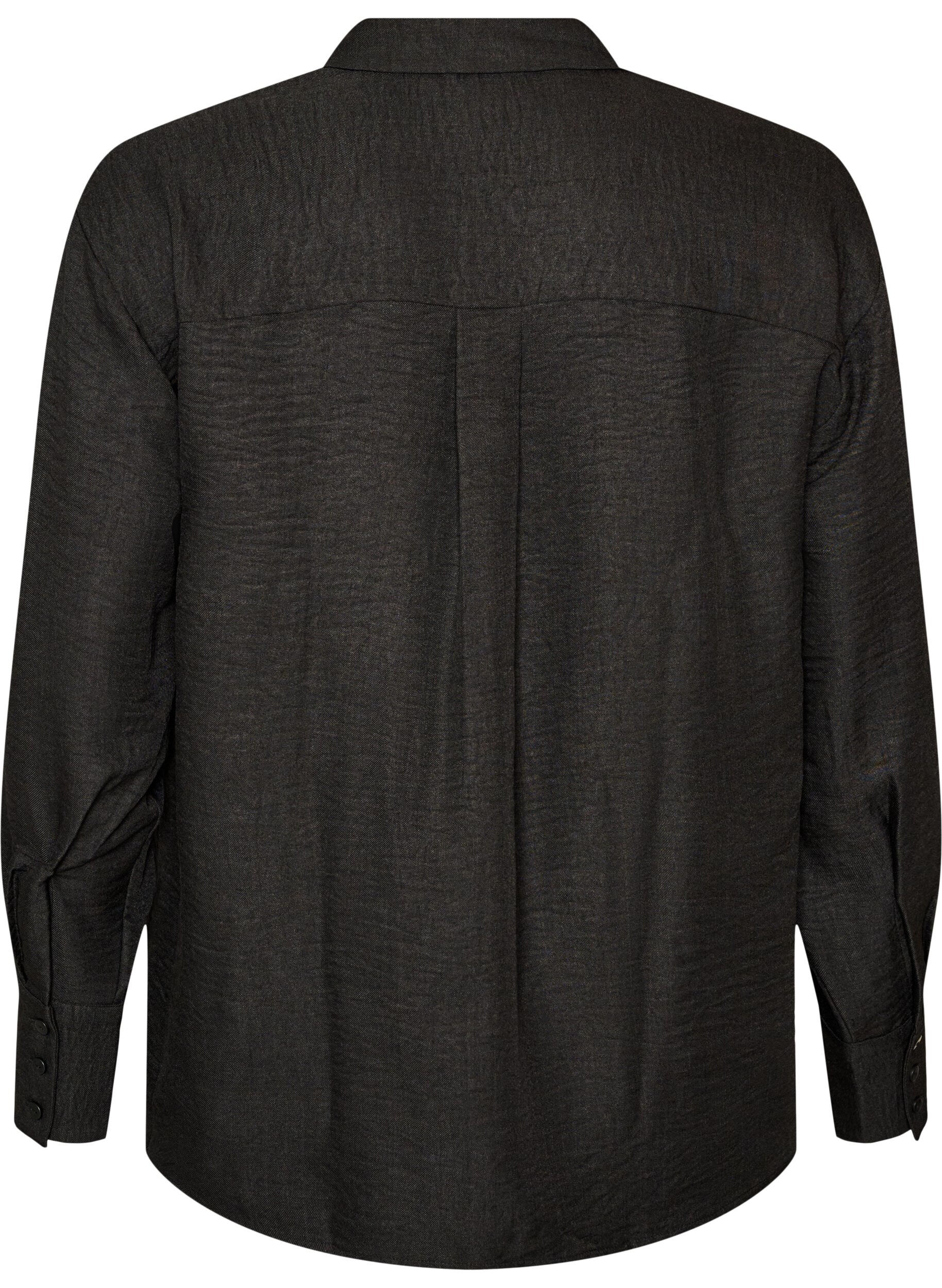 ZizziLockere Bluse mit V-Ausschnitt, Schwarz, Packshot image number 1