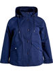 Kurze Frühlingsjacke mit abnehmbarer Kapuze, Blau, Packshot image number 0