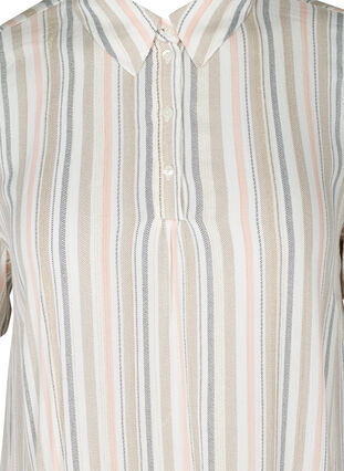 Kurzarm Tunika mit Streifen, Striped As ss, Packshot image number 2