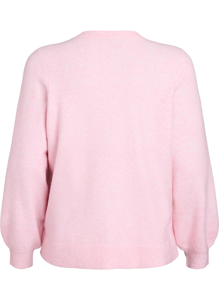 Cardigan aus weichem Strick mit goldfarbenen Kn&ouml;pfen, Rot, Packshot image number 1