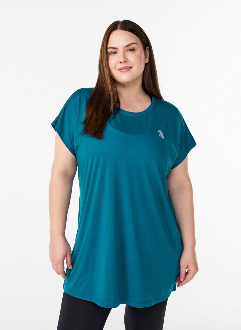 Langes Trainingsshirt, Gr&uuml;n, Model image number 0