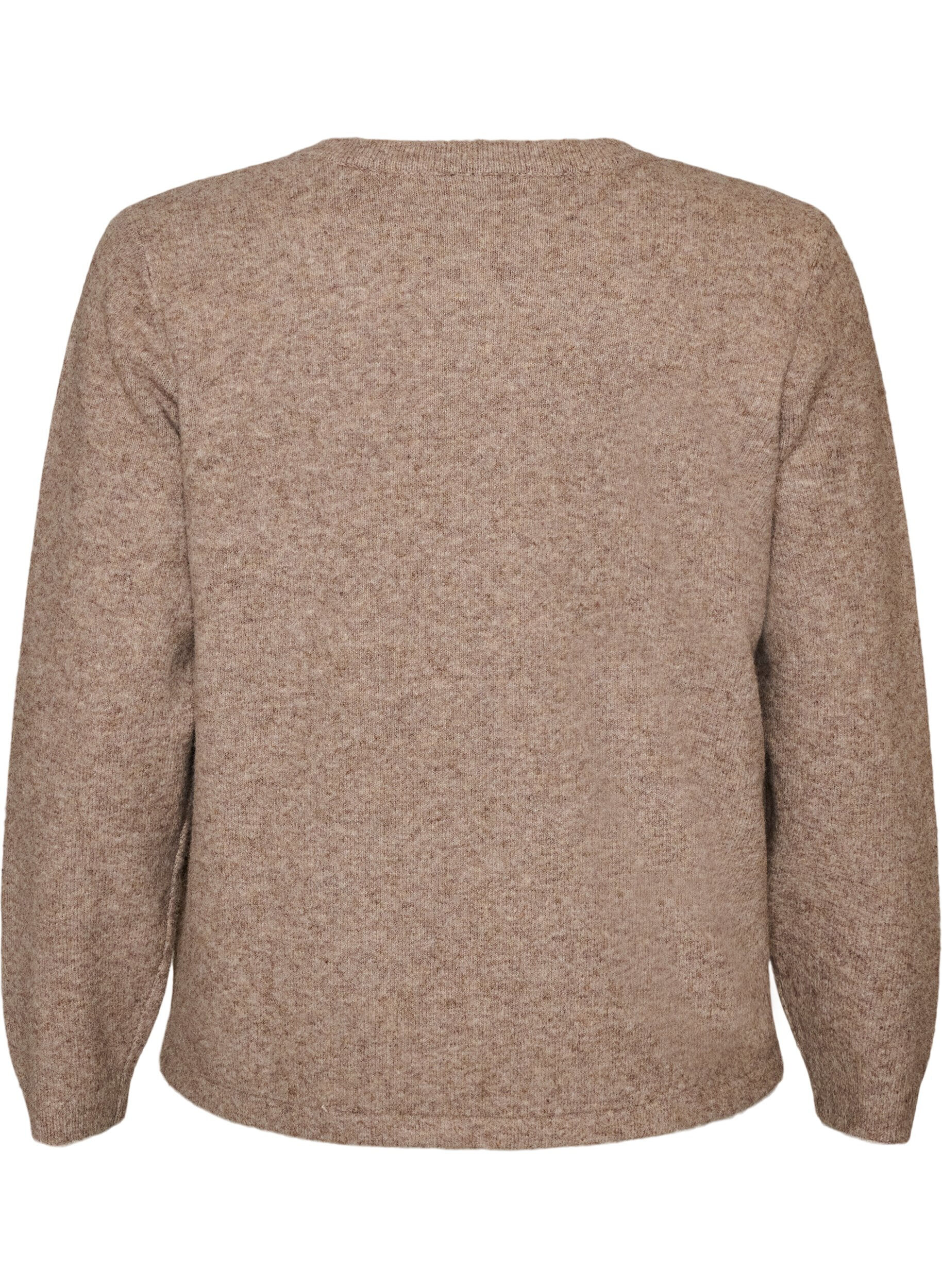 ZizziStrickjacke mit Knotenverschl&uuml;ssen, Beige, Packshot image number 1