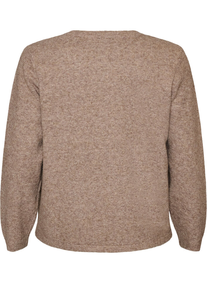 Strickjacke mit Knotenverschl&uuml;ssen, Beige, Packshot image number 1