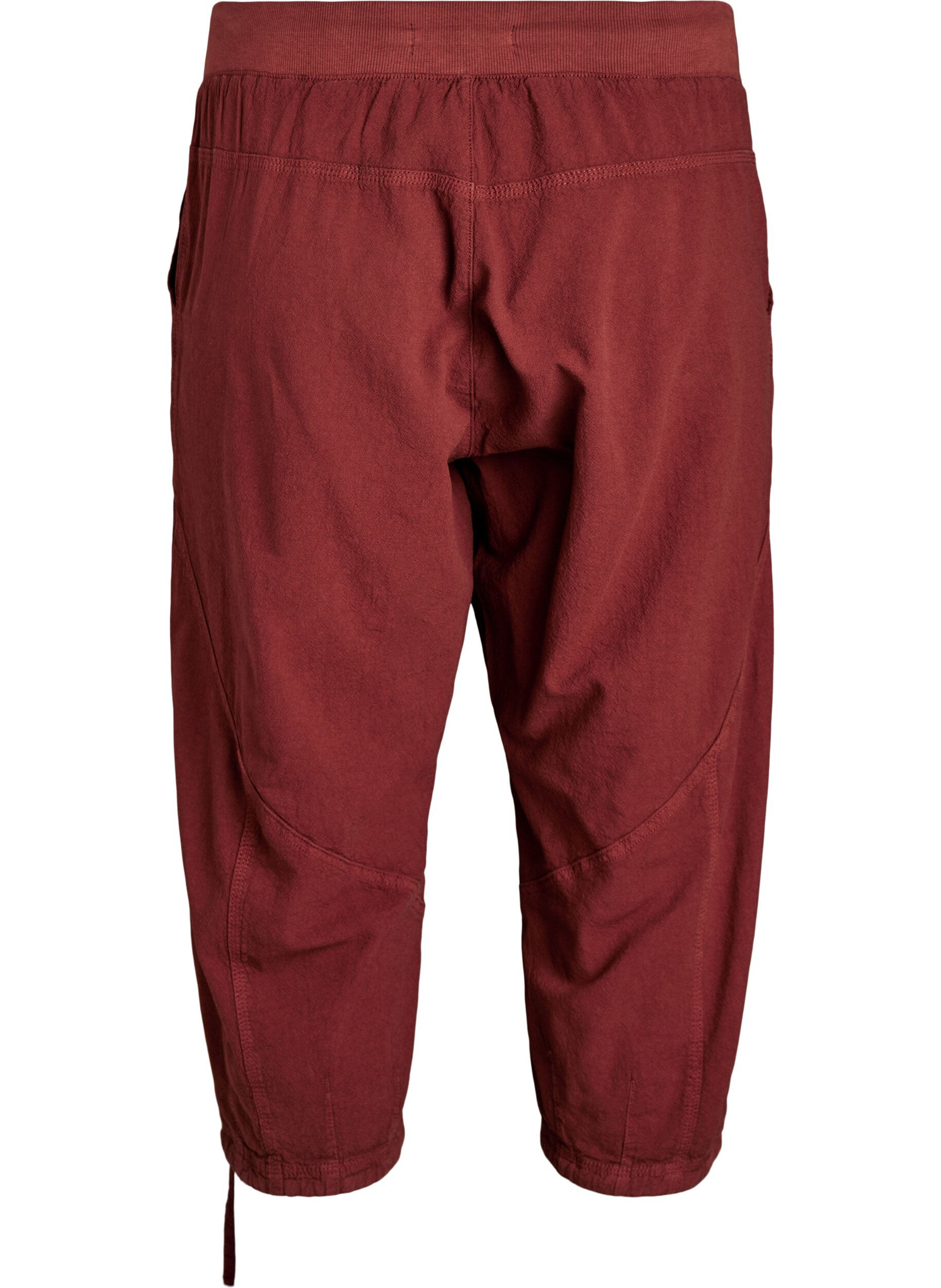 Zizzi Capri-Hose aus Baumwolle, Rot, Packshot image number 1