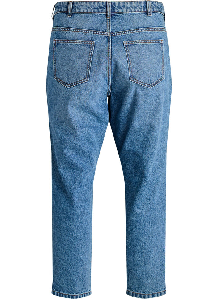 Mille Mom-Fit-Jeans mit hoher Taille, Blau, Packshot image number 1