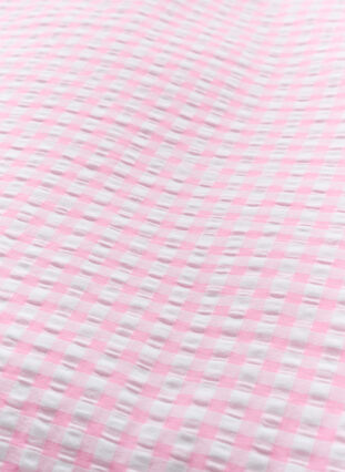 Kariertes Bettwäsche-Set aus Baumwolle, Rose/White Check, Packshot image number 3