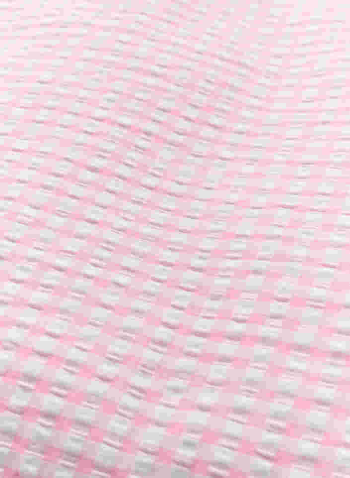 Kariertes Bettwäsche-Set aus Baumwolle, Rose/White Check, Packshot image number 3