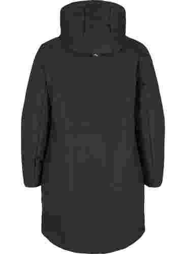 Winterjacke mit justierbarer Taille, Black, Packshot image number 1