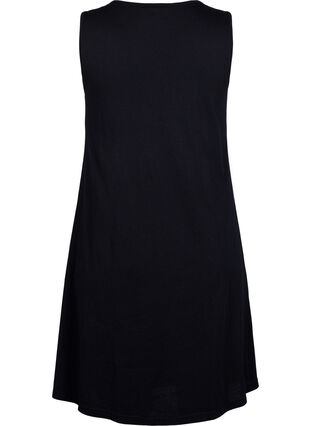 Ärmelloses Kleid aus Baumwolle mit A-Linie, Black W. Summer, Packshot image number 1