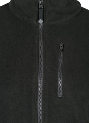 Fleecejacke mit Reißverschluss und Taschen, Black, Packshot image number 2
