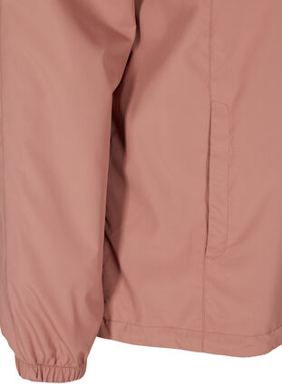 Kurze Jacke mit Reißverschluss und Kapuze, Burlwood, Packshot image number 3