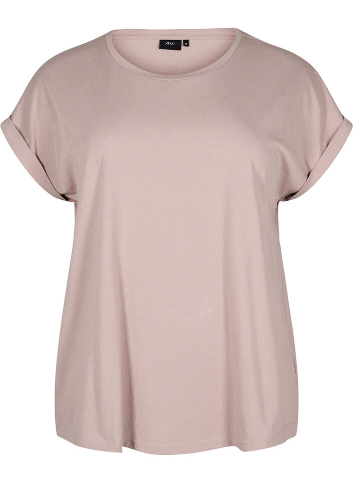 Kurzärmeliges T-Shirt aus einer Baumwollmischung, Rot, Packshot image number 0