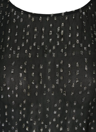 Bluse aus Viskose mit Silberdetails, Black, Packshot image number 2