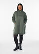 Kurzes Sweatshirtkleid mit Stehkragen und Taschen, Gr&uuml;n, Model image number 1