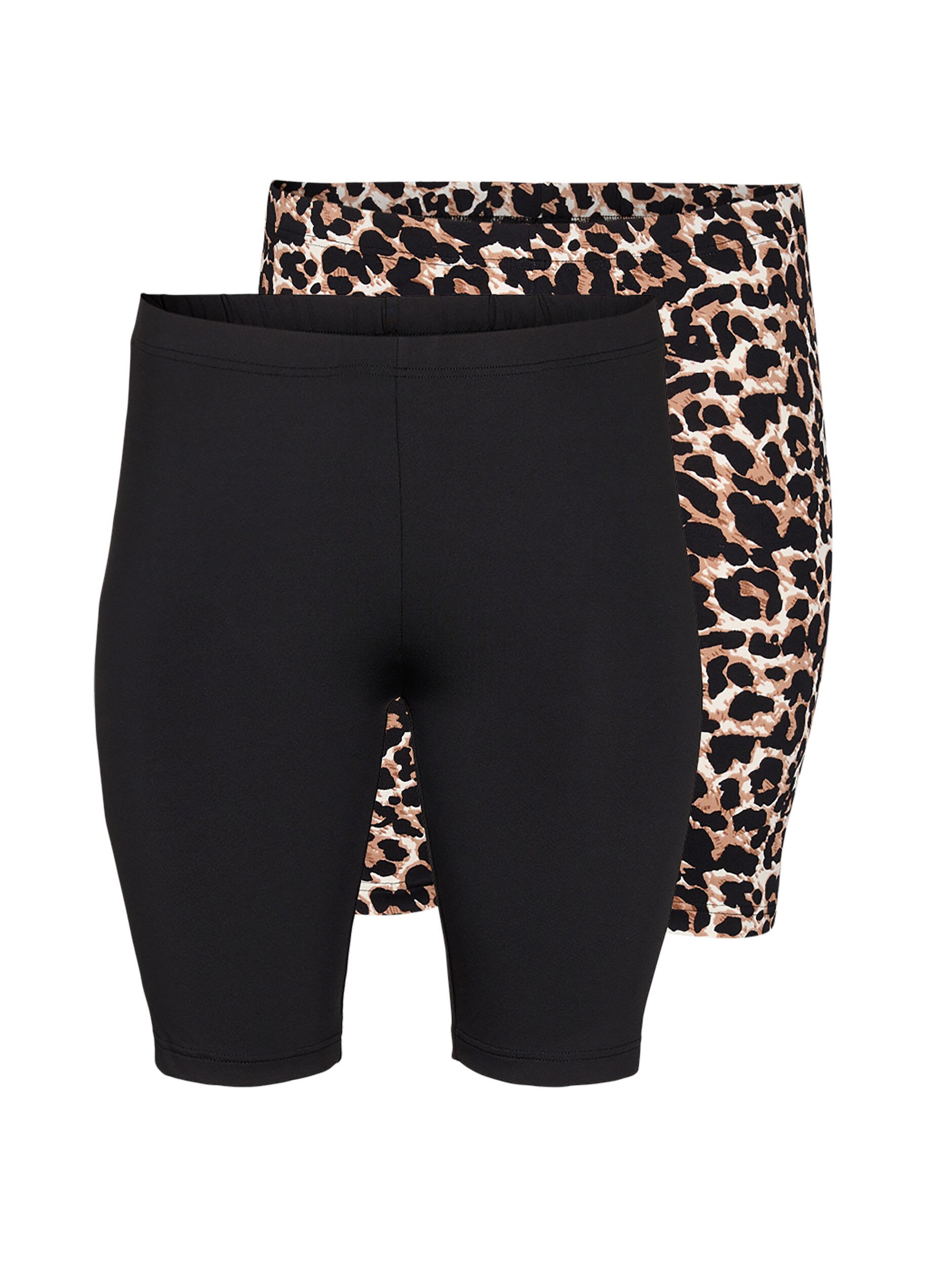 Zizzi 2er-Pack Radlershorts, Schwarz, Packshot image number 0