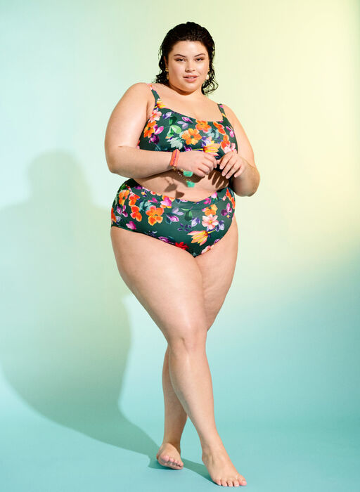 Bedrucktes Bikini-Top mit verstellbaren Trägern, Meave Print, Image image number 0