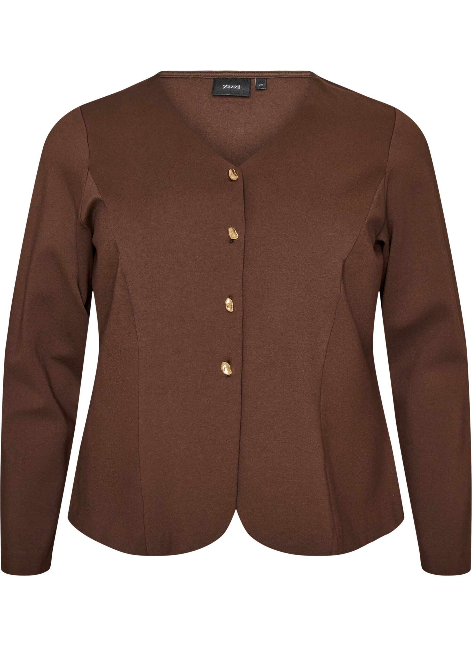 Figurbetonter Cardigan aus Jersey mit dekorativen Kn&ouml;pfen