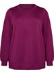 Lang&auml;rmelige Bluse aus Jersey mit Rundhalsausschnitt, Lila, Packshot image number 0