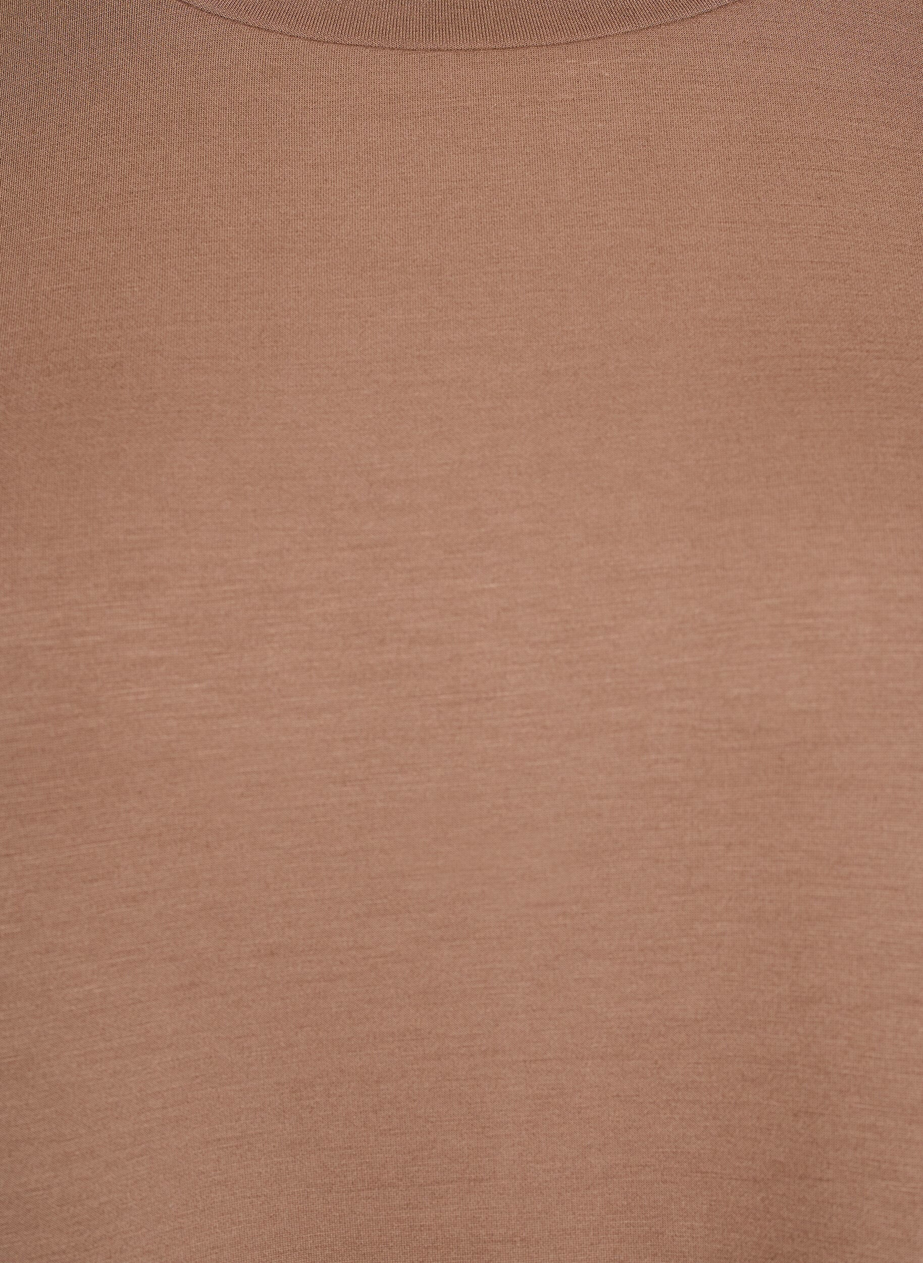 Zizzi T-Shirt-Kleid aus Jersey mit Seitenschlitzen, Braun, Packshot image number 2